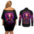 Rose Skull Couples Matching Off Shoulder Short Dress and Long Sleeve Button Shirt No Matter How Much I Try To Be Fucking Nice