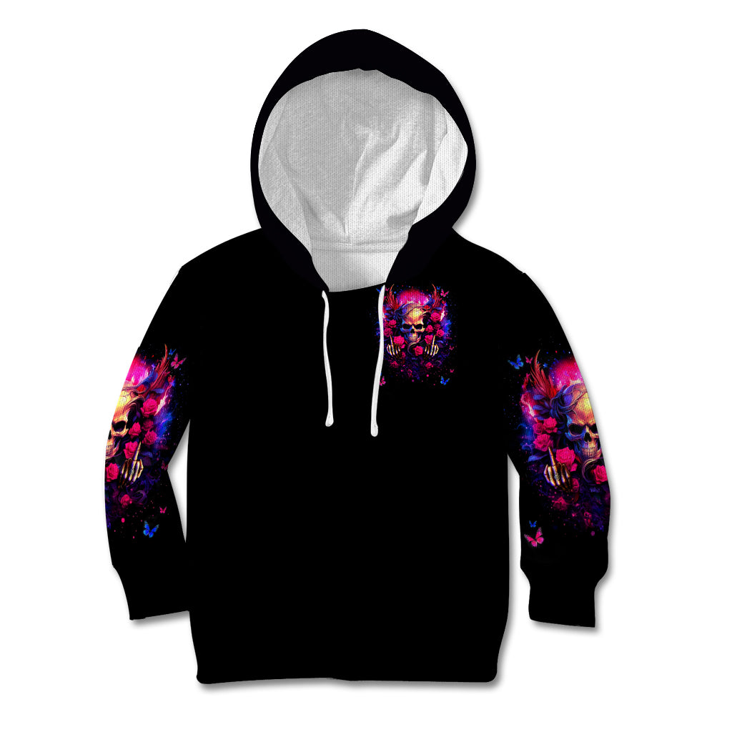 Rose Skull Kid Hoodie No Matter How Much I Try To Be Fucking Nice
