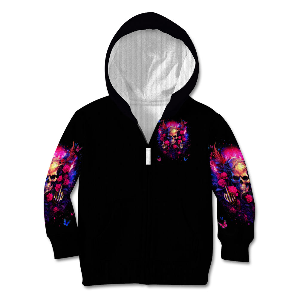 Rose Skull Kid Hoodie No Matter How Much I Try To Be Fucking Nice