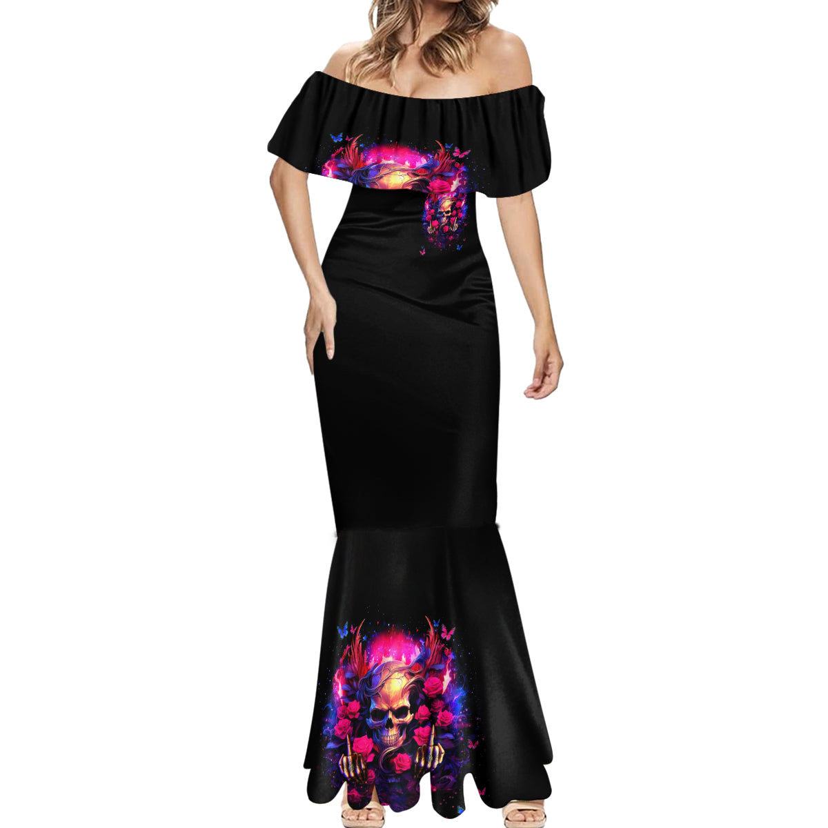 Rose Skull Mermaid Dress No Matter How Much I Try To Be Fucking Nice