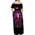 Rose Skull Off Shoulder Maxi Dress No Matter How Much I Try To Be Fucking Nice