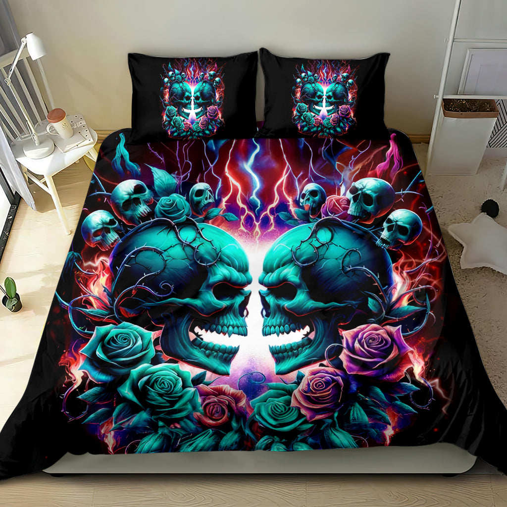Twin Skull Bedding Set Don't Try Figure Me out I'm A Special Kind Of Twisted