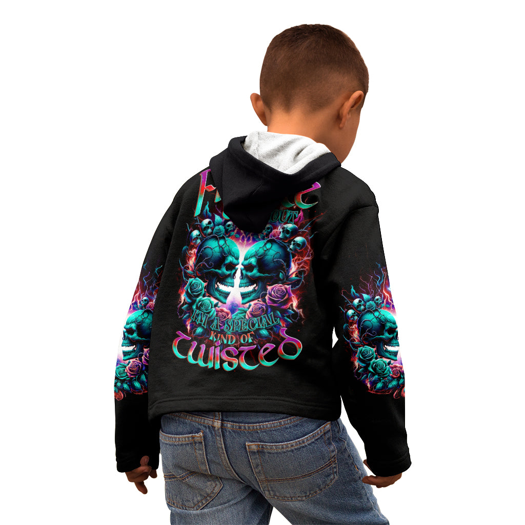 Twin Skull Kid Hoodie Don't Try Figure Me out I'm A Special Kind Of Twisted
