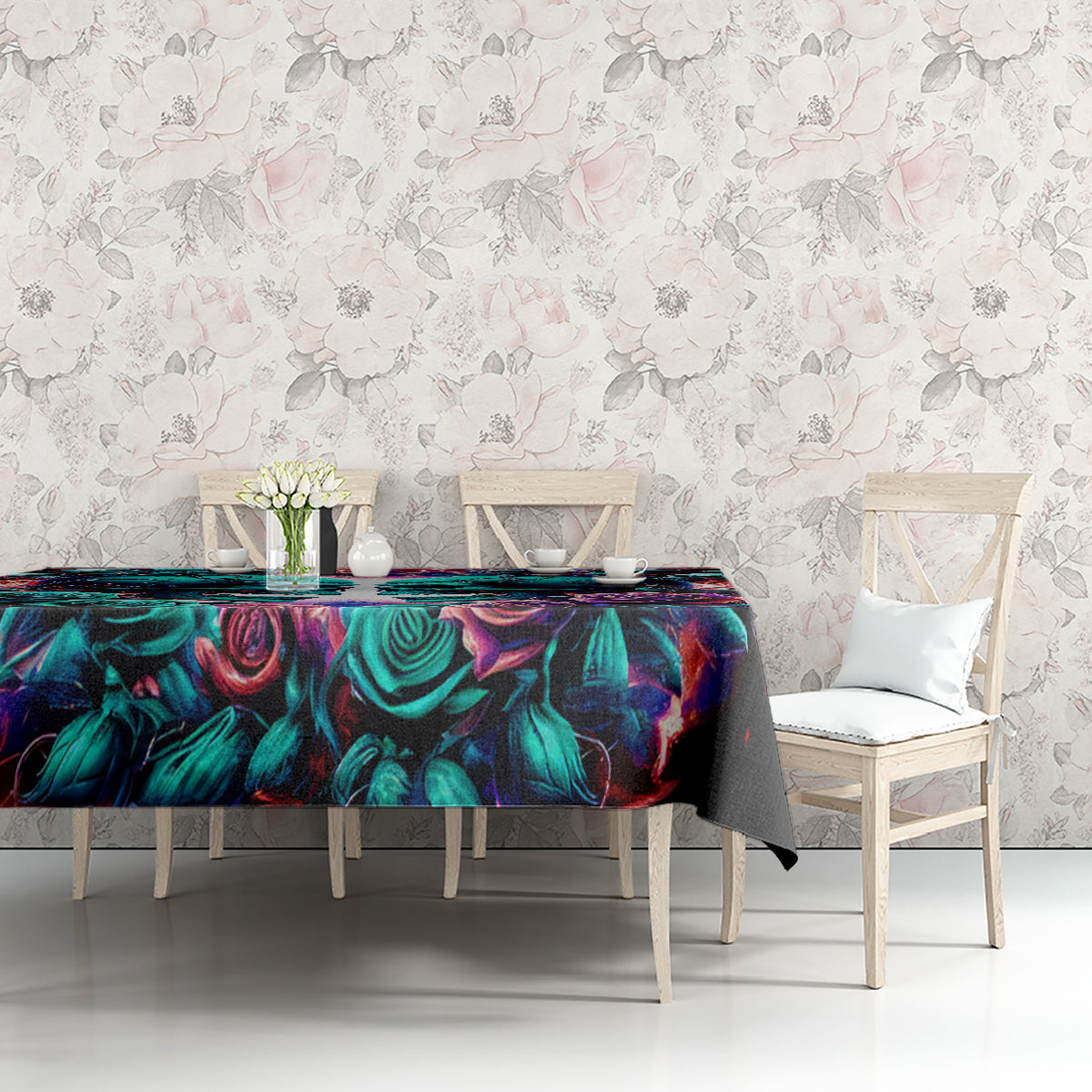 Twin Skull Tablecloth Don't Try Figure Me out I'm A Special Kind Of Twisted