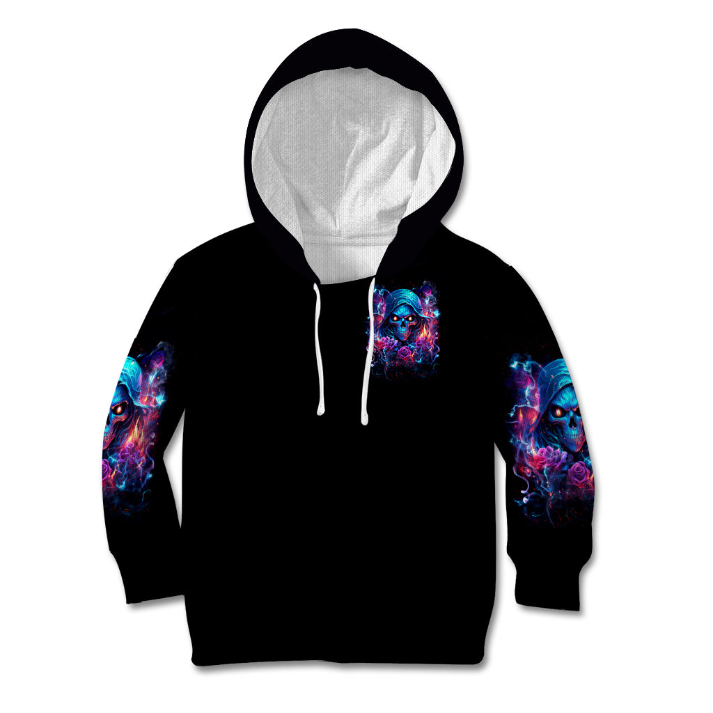 Flame Skull Kid Hoodie While You Are Talking Behind My Back Freel Free To Bend Down And Kiss My Ass