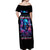 Flame Skull Off Shoulder Maxi Dress While You Are Talking Behind My Back Freel Free To Bend Down And Kiss My Ass