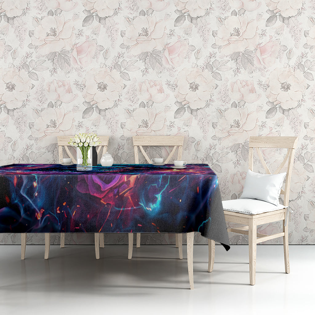 Flame Skull Tablecloth While You Are Talking Behind My Back Freel Free To Bend Down And Kiss My Ass