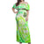 Irish Skull Off Shoulder Maxi Dress Drink Up Bitch