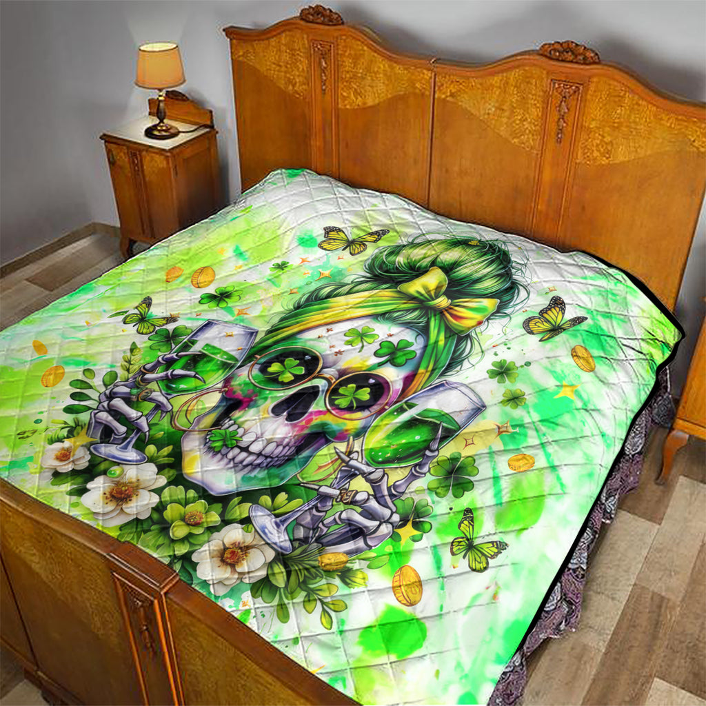 Irish Skull Quilt Drink Up Bitch