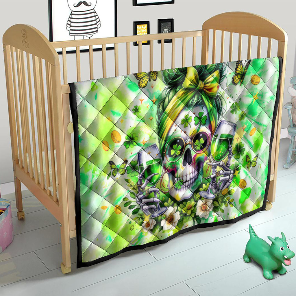Irish Skull Quilt Drink Up Bitch