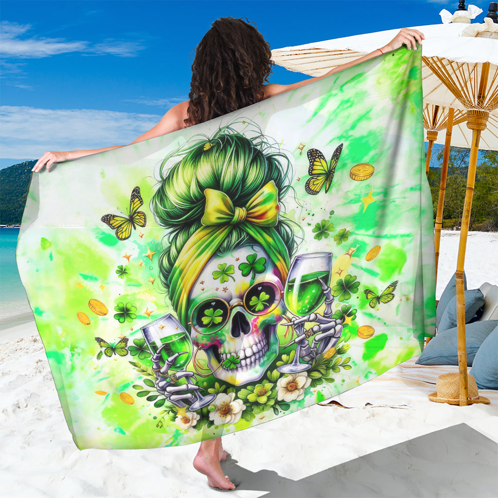Irish Skull Sarong Drink Up Bitch