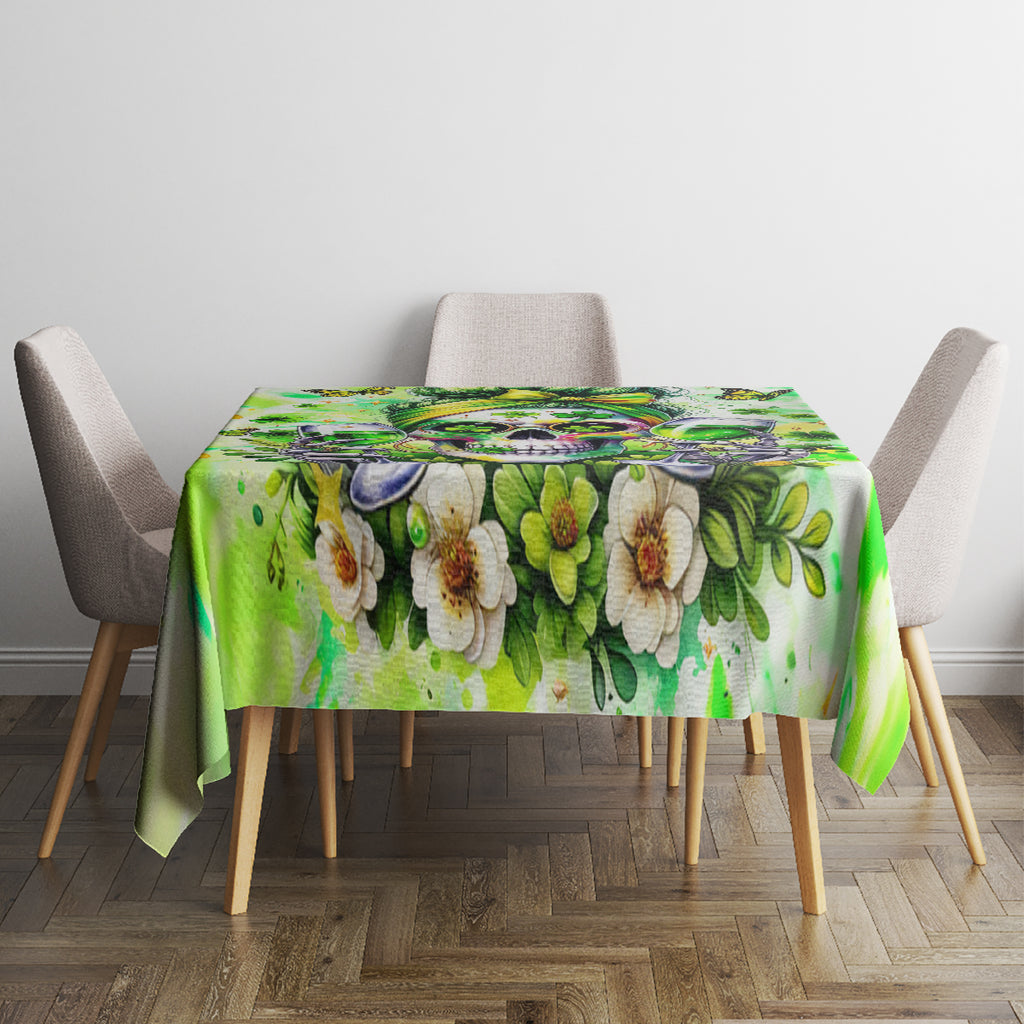 Irish Skull Tablecloth Drink Up Bitch