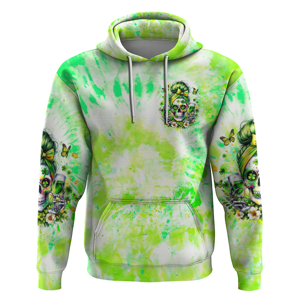 Irish Skull Zip Hoodie Drink Up Bitch