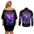 Lady Skull Couples Matching Off Shoulder Short Dress and Long Sleeve Button Shirt I'm Not Anti Social I'm Just Not User Friendly