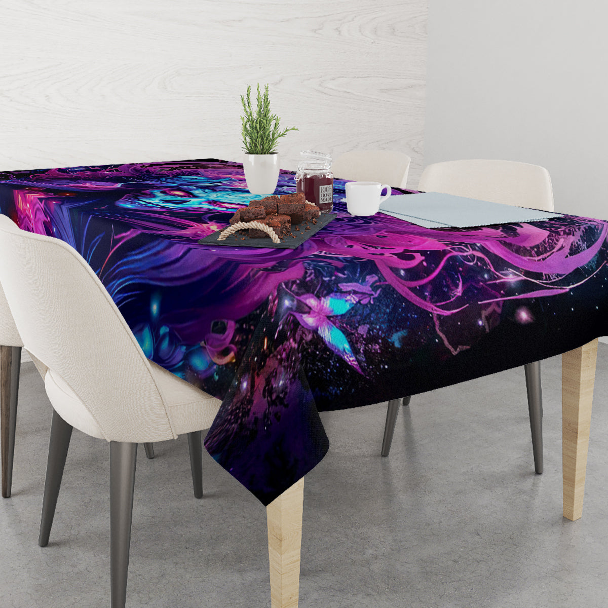 Lady Skull Tablecloth I'm Not Anti Social I'm Just Not User Friendly