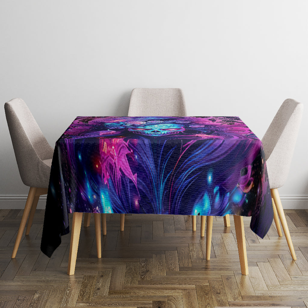 Lady Skull Tablecloth I'm Not Anti Social I'm Just Not User Friendly