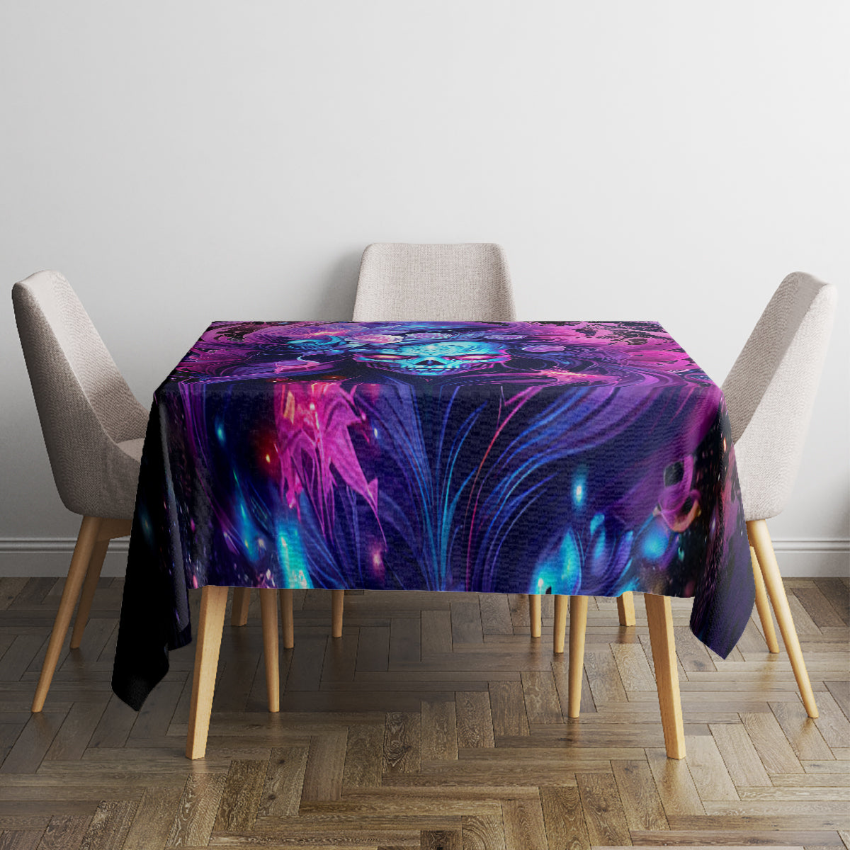 Lady Skull Tablecloth I'm Not Anti Social I'm Just Not User Friendly