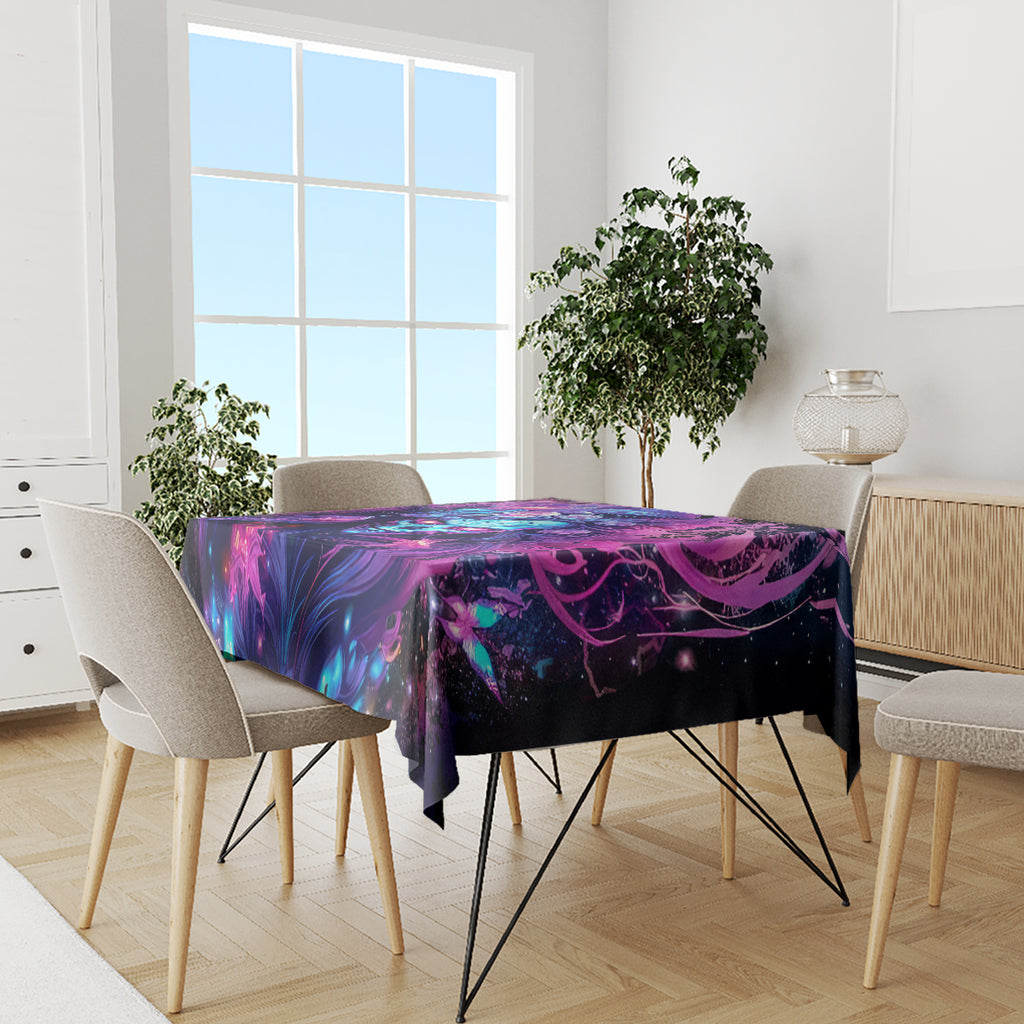 Lady Skull Tablecloth I'm Not Anti Social I'm Just Not User Friendly
