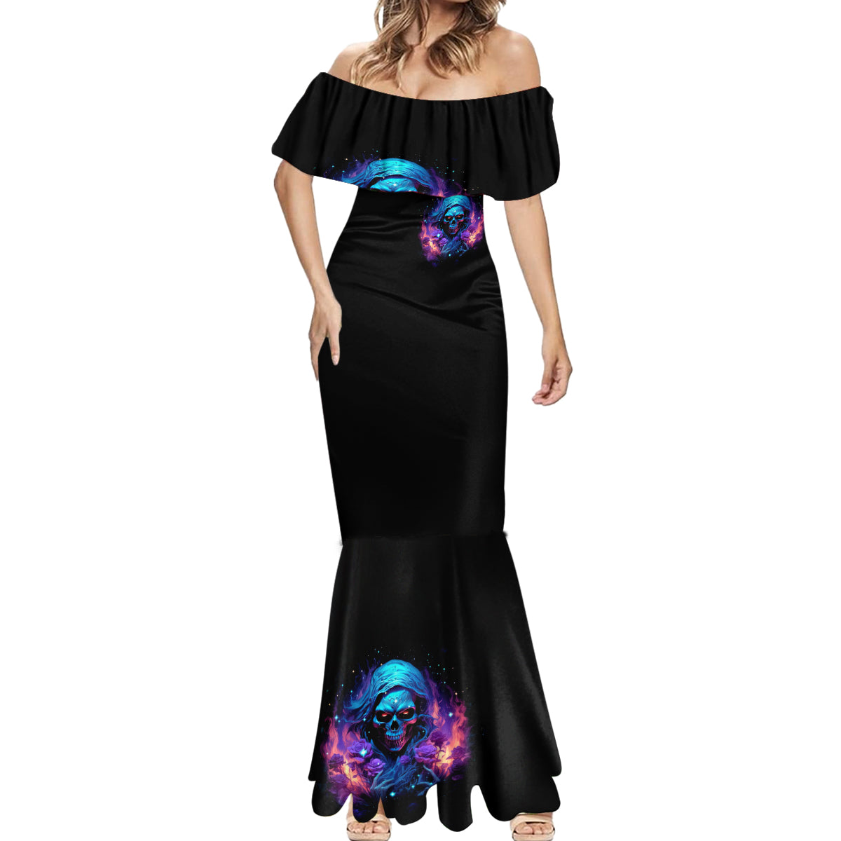 Flame Skull Mermaid Dress Its Not How Crazy I Am But How Much I enjoy It That Makes Me Dangeous