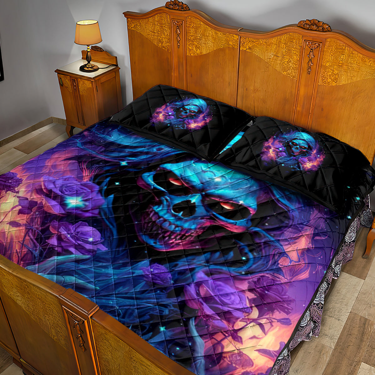 Flame Skull Quilt Bed Set Its Not How Crazy I Am But How Much I enjoy It That Makes Me Dangeous