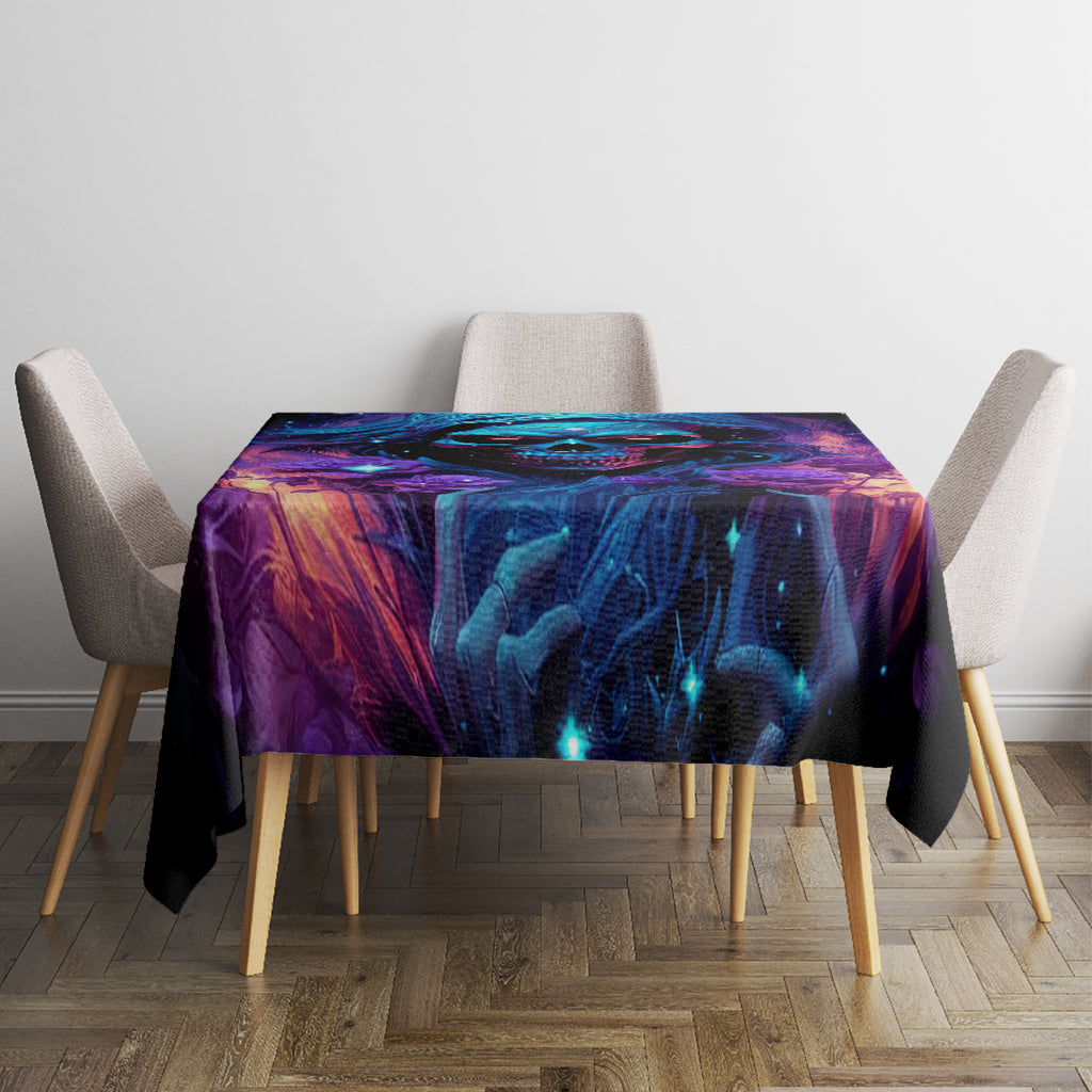 Flame Skull Tablecloth Its Not How Crazy I Am But How Much I enjoy It That Makes Me Dangeous