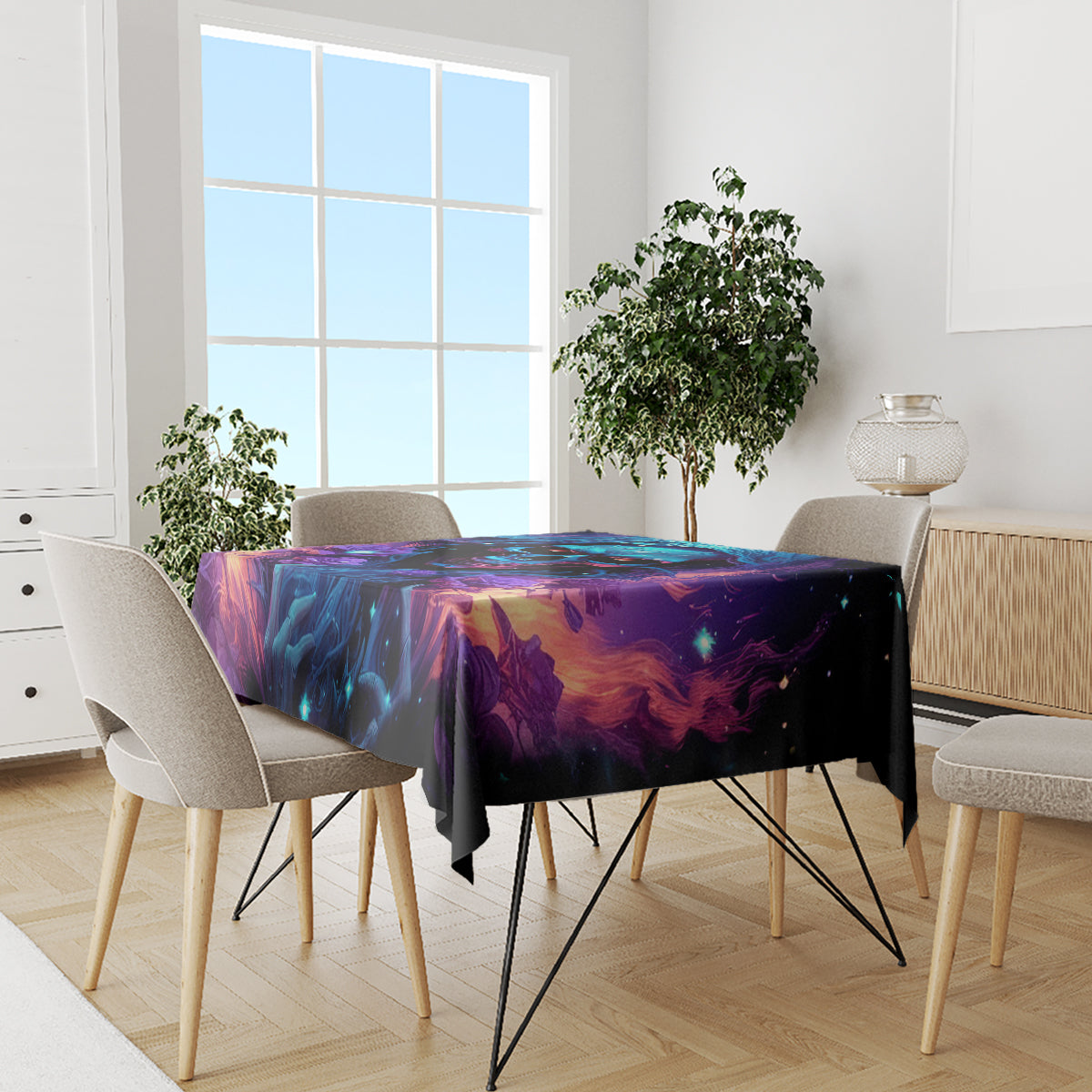 Flame Skull Tablecloth Its Not How Crazy I Am But How Much I enjoy It That Makes Me Dangeous