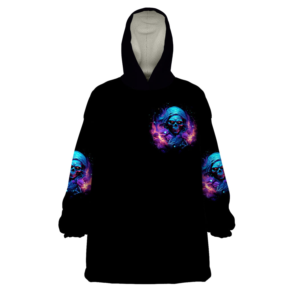 Flame Skull Wearable Blanket Hoodie Its Not How Crazy I Am But How Much I enjoy It That Makes Me Dangeous