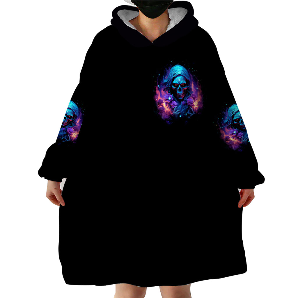Flame Skull Wearable Blanket Hoodie Its Not How Crazy I Am But How Much I enjoy It That Makes Me Dangeous