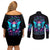Fairy Skull Couples Matching Off Shoulder Short Dress and Long Sleeve Button Shirt In My Next Life I Want To Be The Karme Fairy