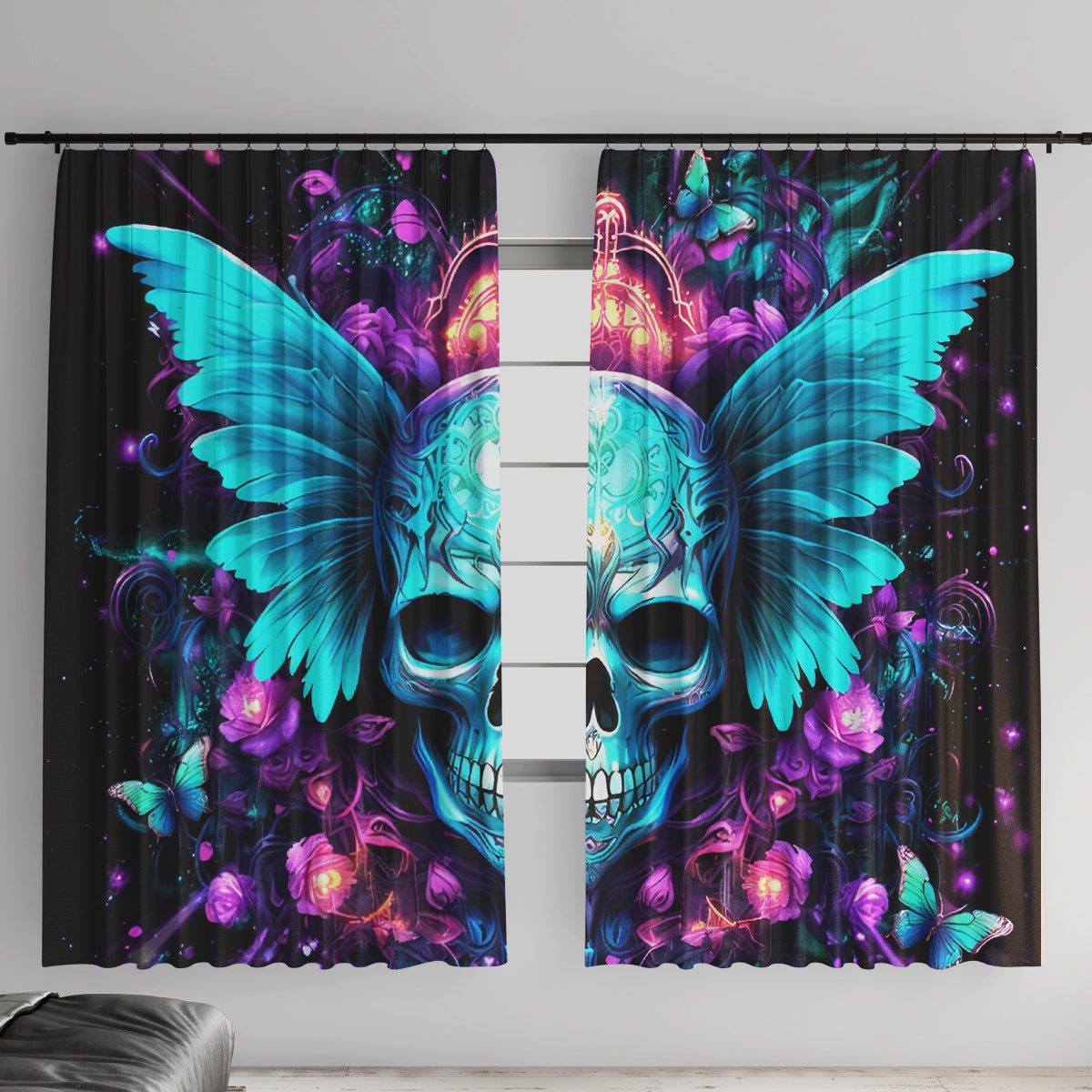 Fairy Skull Window Curtain In My Next Life I Want To Be The Karme Fairy