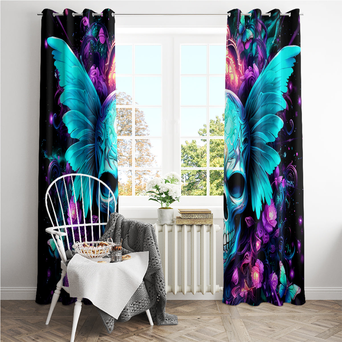 Fairy Skull Window Curtain In My Next Life I Want To Be The Karme Fairy