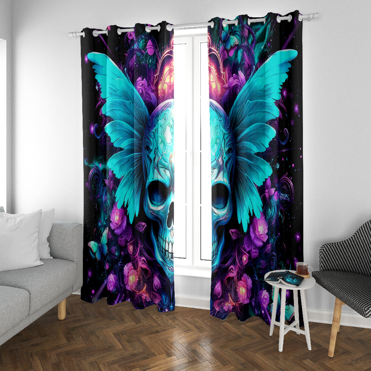 Fairy Skull Window Curtain In My Next Life I Want To Be The Karme Fairy