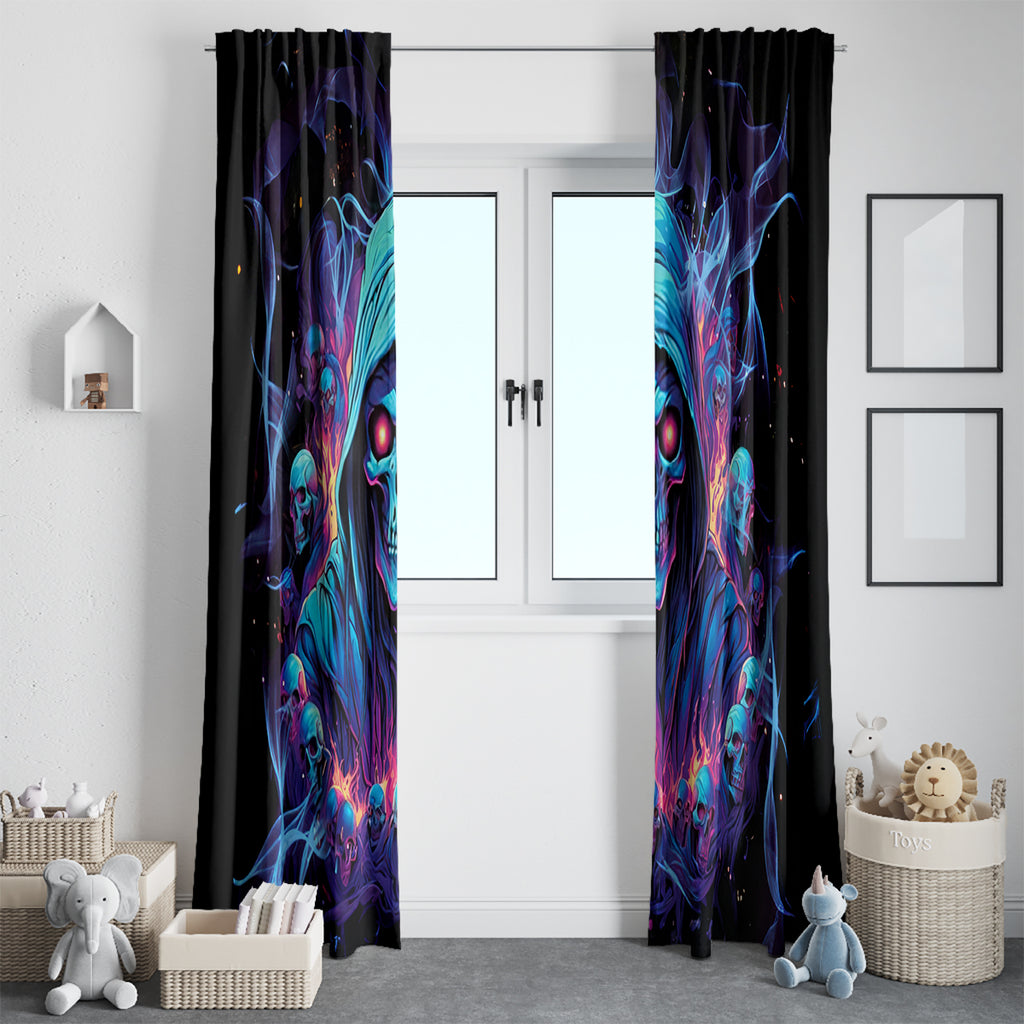 Reaper Skull Window Curtain When I Was Born The Devil Said Oh Shit Competition