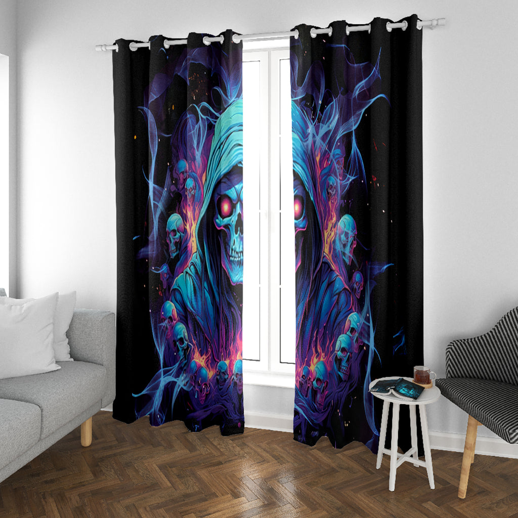Reaper Skull Window Curtain When I Was Born The Devil Said Oh Shit Competition