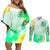 Irish Skull Couples Matching Off Shoulder Short Dress and Long Sleeve Button Shirt Oho Lucky Mama