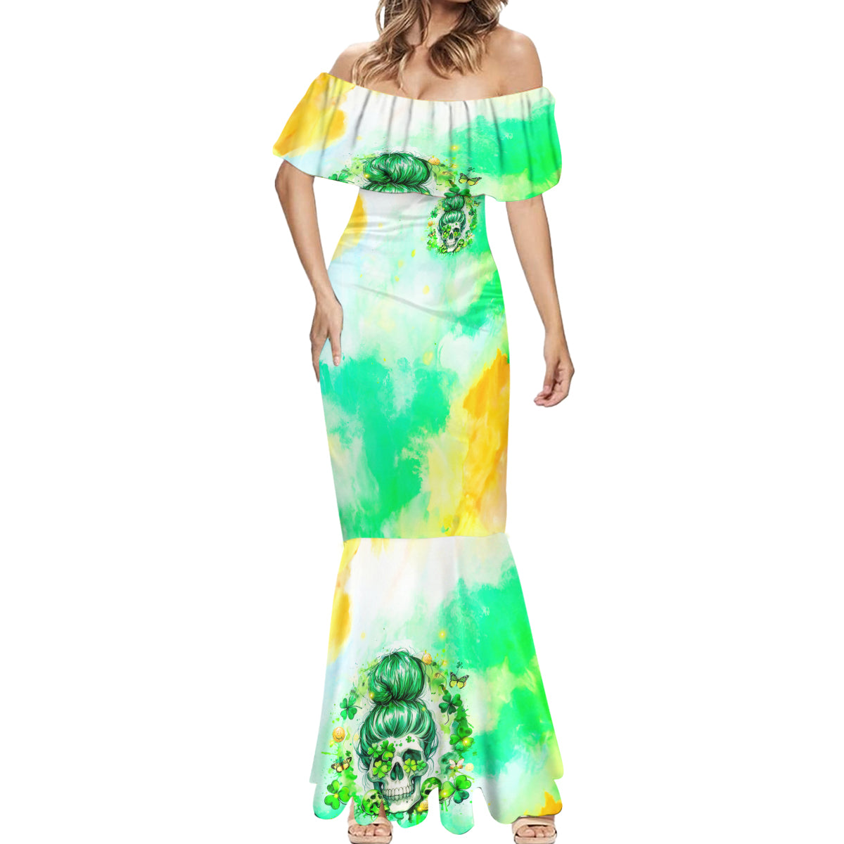 Irish Skull Mermaid Dress Oho Lucky Mama