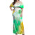 Irish Skull Off Shoulder Maxi Dress Oho Lucky Mama