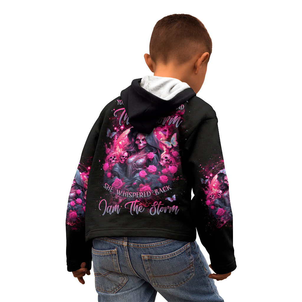 Witch Skull Kid Hoodie They Whispered To Her You Cannot Withstand The Storm