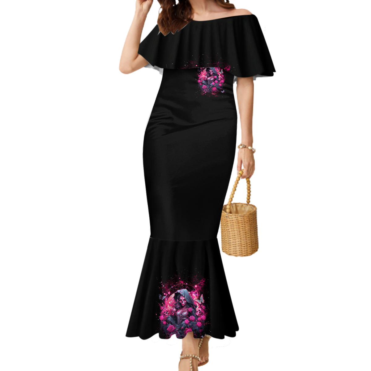 Witch Skull Mermaid Dress They Whispered To Her You Cannot Withstand The Storm