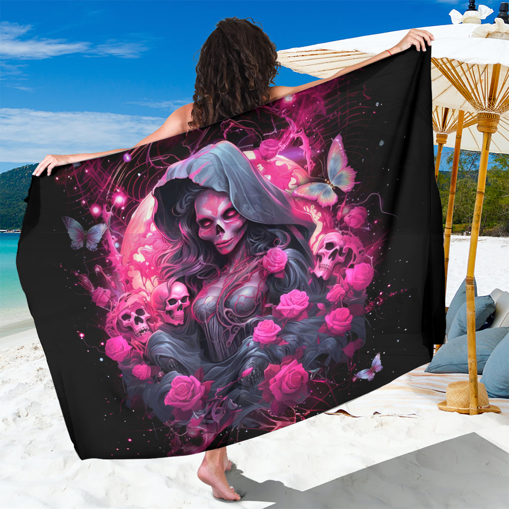 Witch Skull Sarong They Whispered To Her You Cannot Withstand The Storm