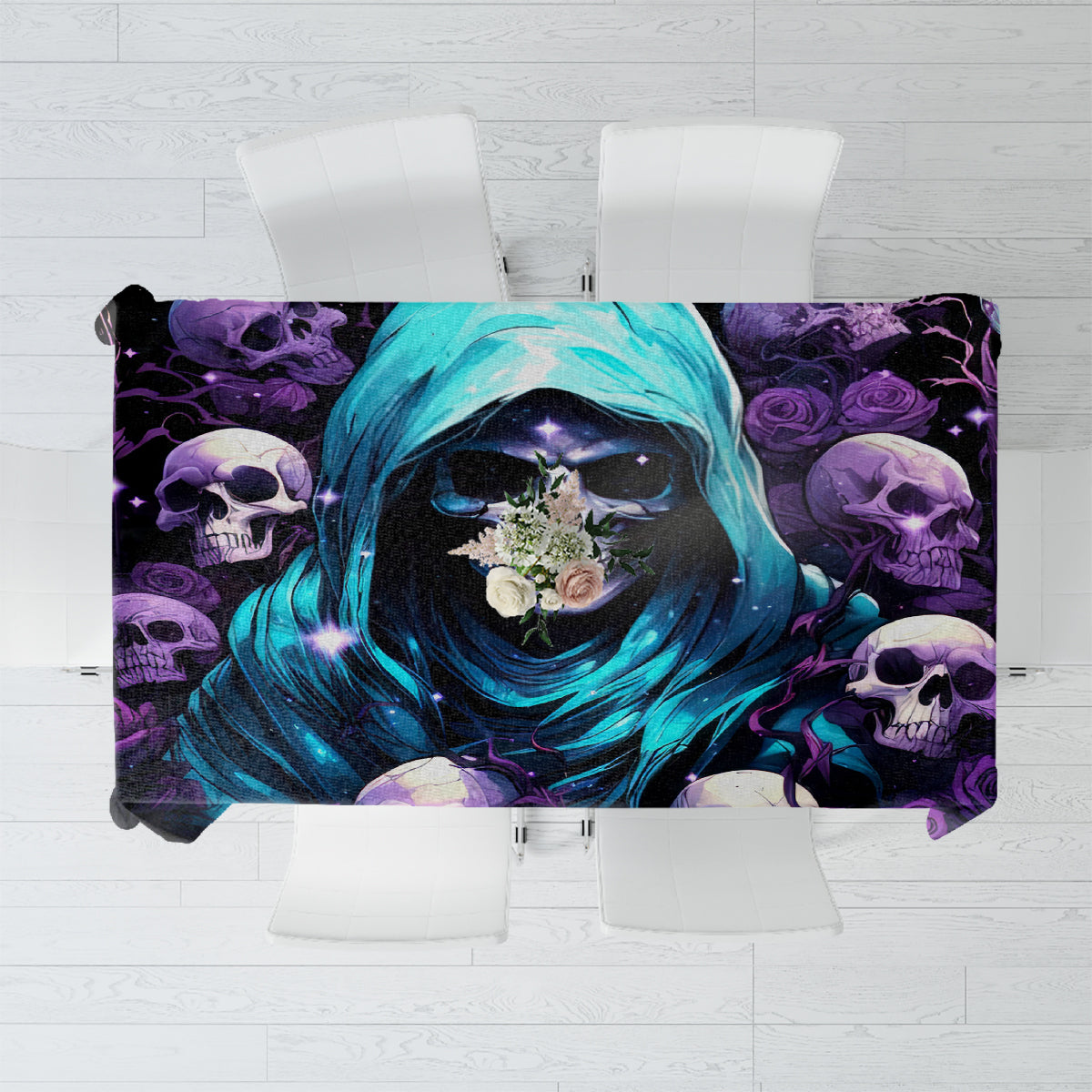 Reaper Skull Tablecloth Don't Try To Figure Me Out