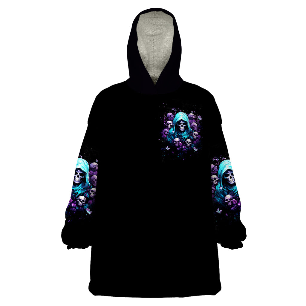 Reaper Skull Wearable Blanket Hoodie Don't Try To Figure Me Out