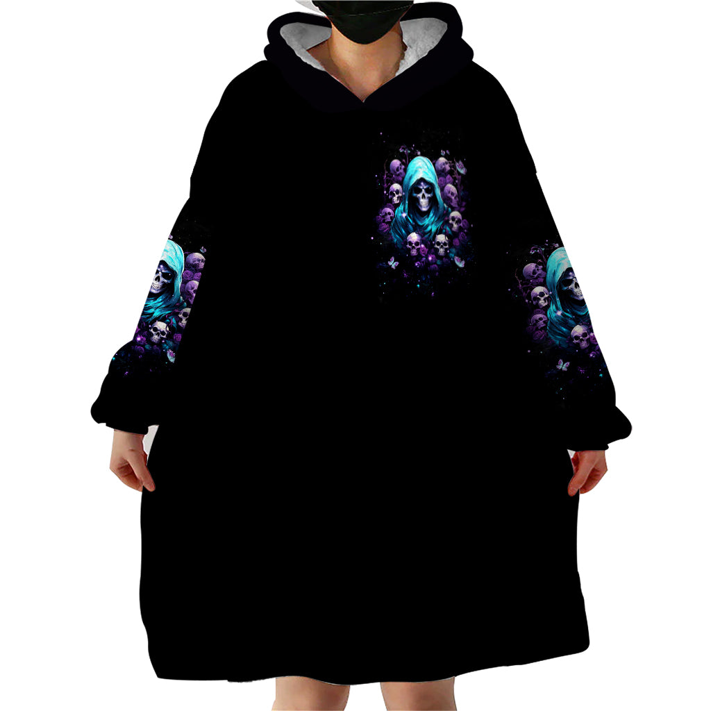 Reaper Skull Wearable Blanket Hoodie Don't Try To Figure Me Out