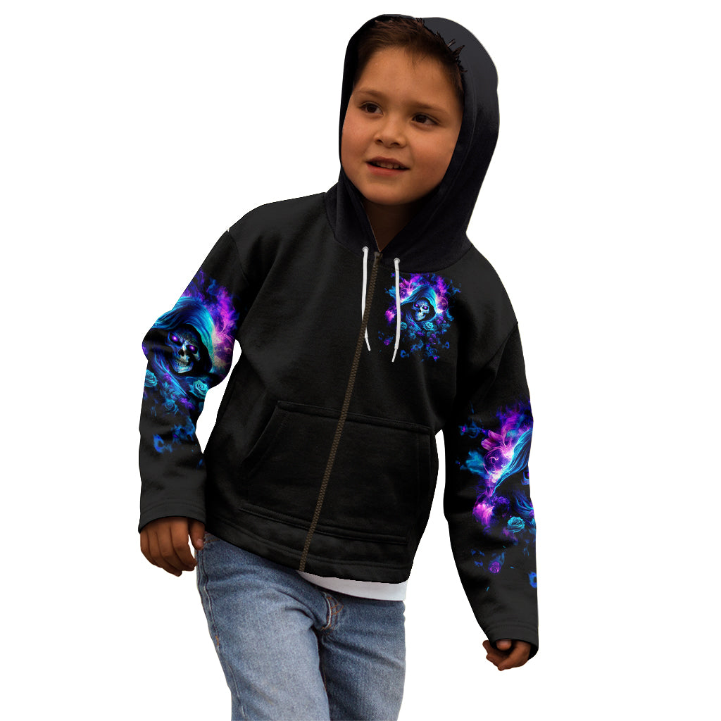 Rose Skull Kid Hoodie If My Mouth Doesn't Say It
