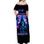 Rose Skull Off Shoulder Maxi Dress If My Mouth Doesn't Say It