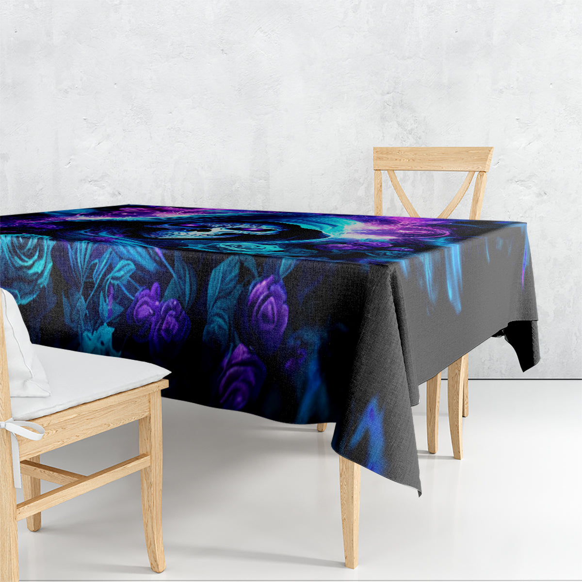 Rose Skull Tablecloth If My Mouth Doesn't Say It