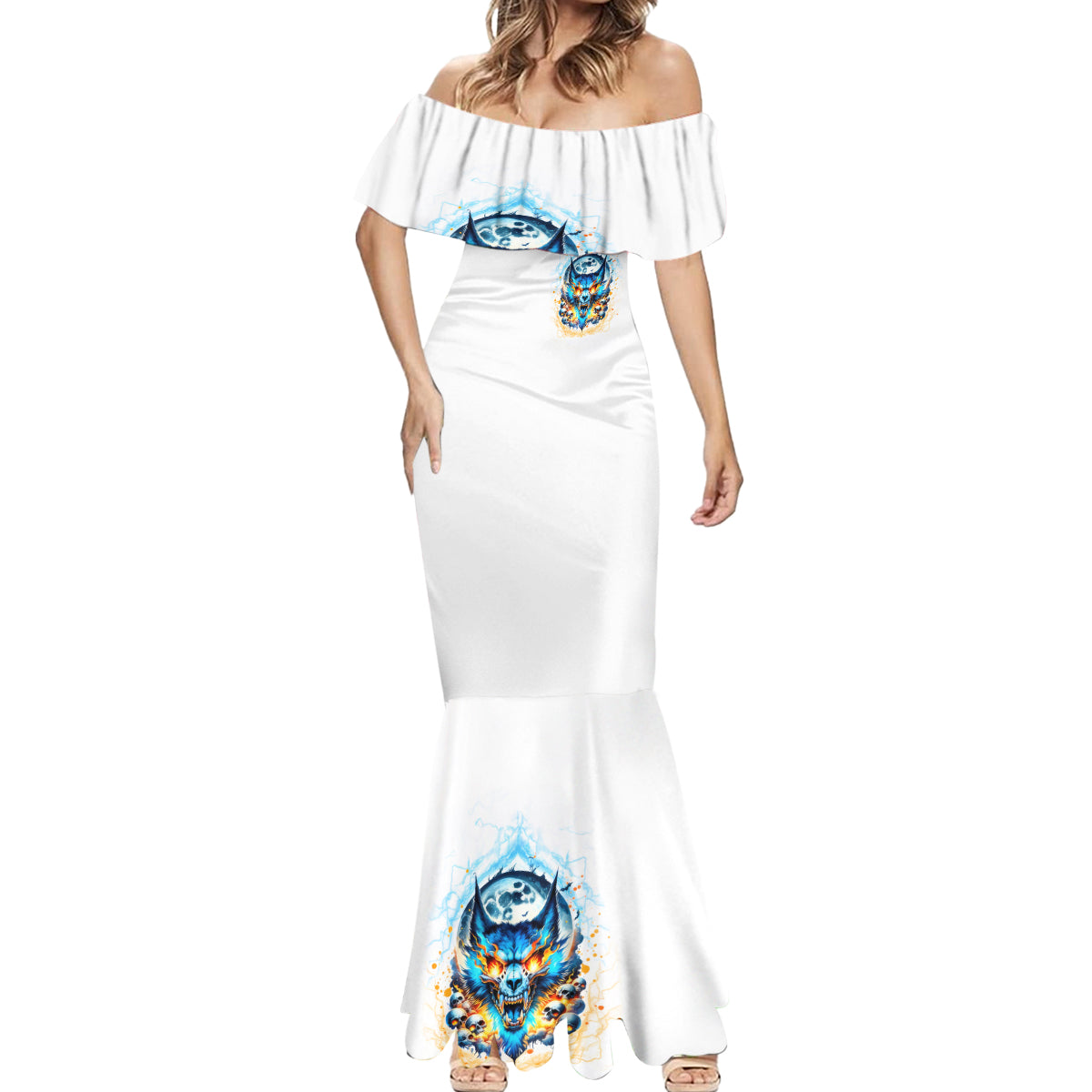 Wolf Skull Mermaid Dress You First Mistake Was Thinking I Was One Of The Sheep