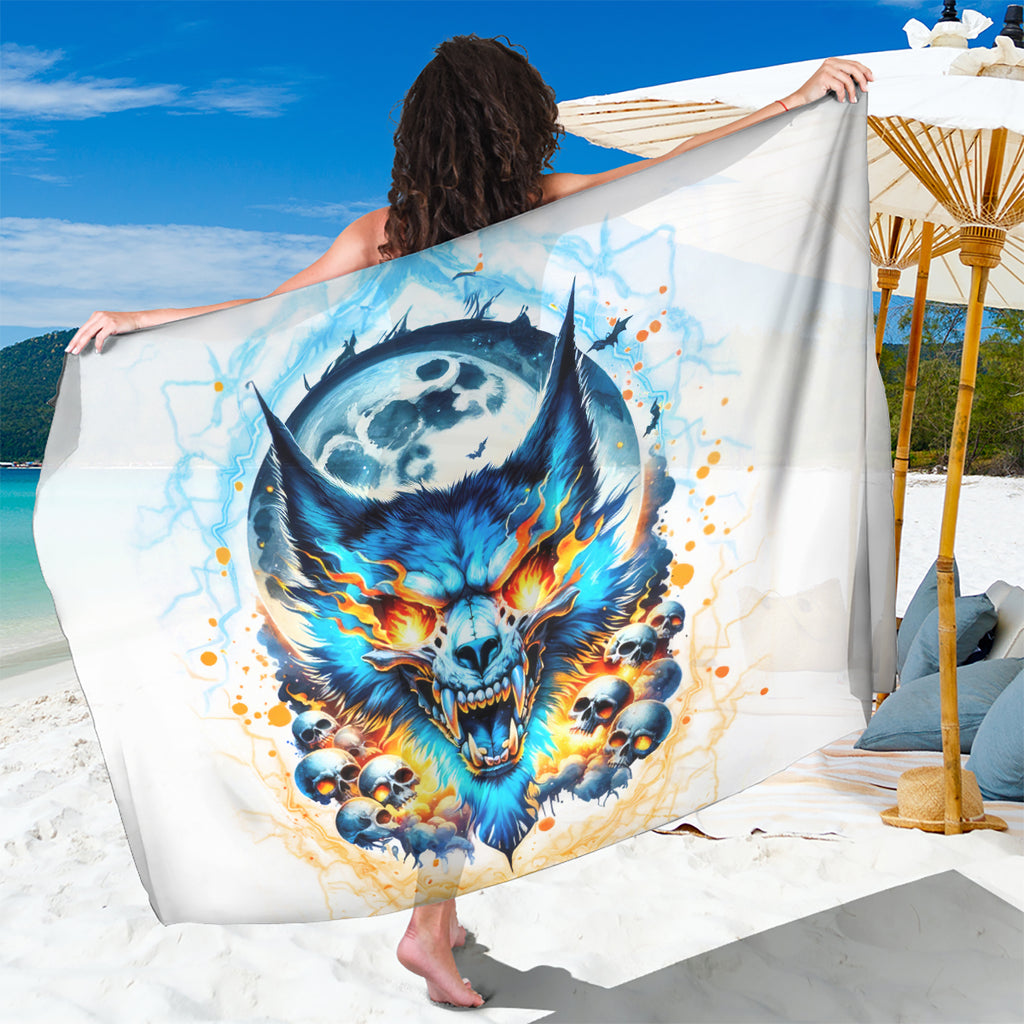 Wolf Skull Sarong You First Mistake Was Thinking I Was One Of The Sheep
