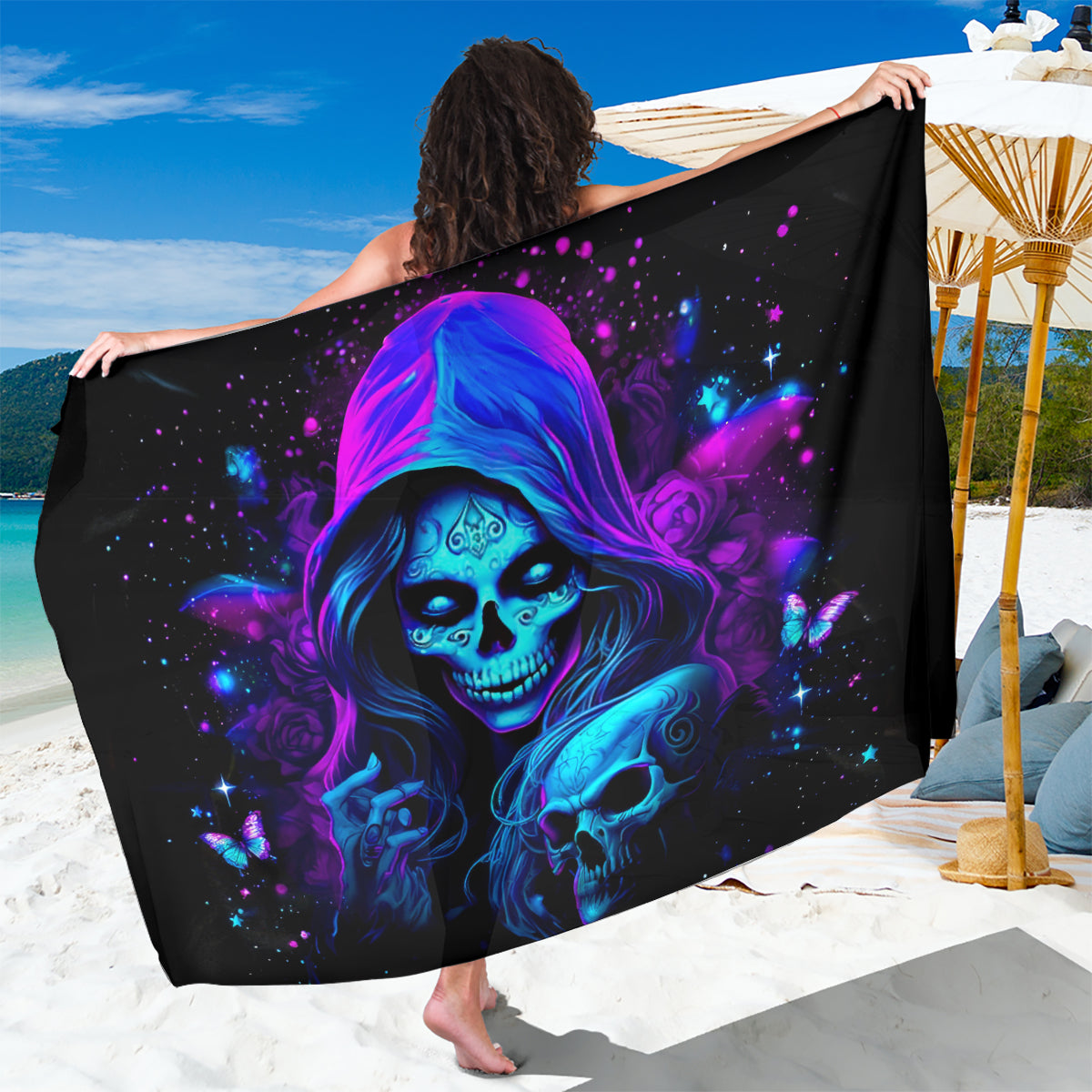 Witch Skull Sarong The Good Girl In Me Got Tired Of The Bullshit