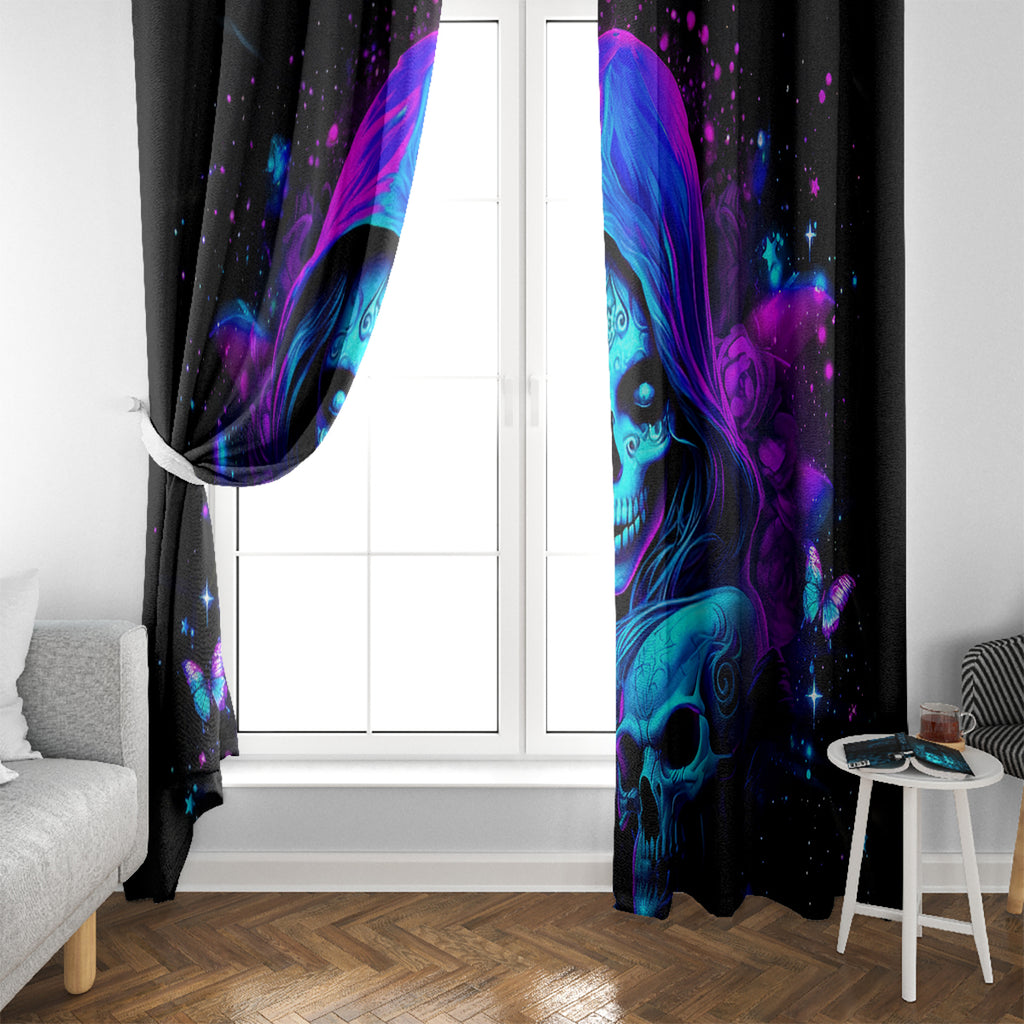 Witch Skull Window Curtain The Good Girl In Me Got Tired Of The Bullshit